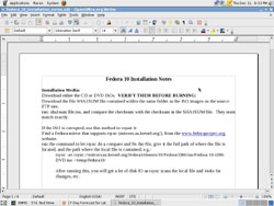 Linux OpenOffice Writer